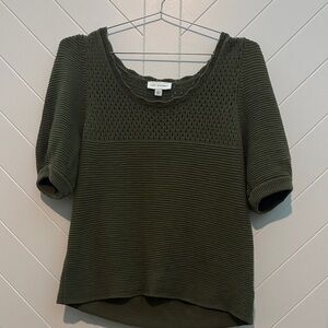 Olive Green Knit Sweater
